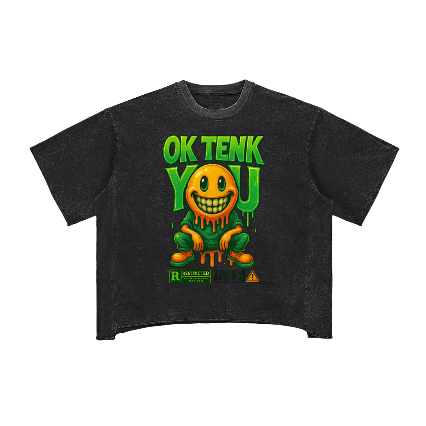 Ok Tenk You Washed Boxy T-Shirt